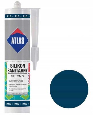 Atlas Silikon Sanitarny Silton S 215 Atramentowy 280 ml