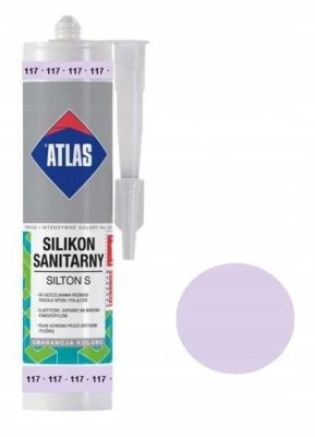 Atlas Silikon Sanitarny Silton S 117 Fioletowy 280 ml