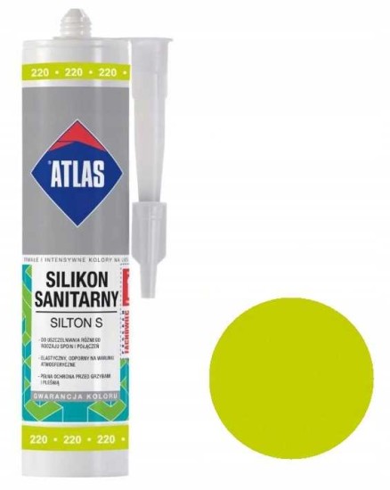 Atlas Silikon Sanitarny Silton S 220 Awokado 280 ml