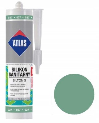 Atlas Silikon Sanitarny Silton S 027 Zielony 280 ml