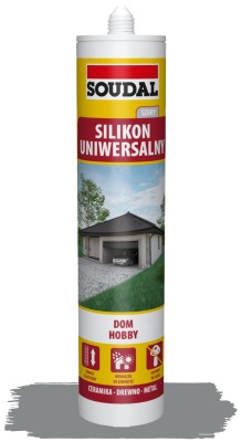 Soudal Silikon Uniwersalny Szary 280 ml