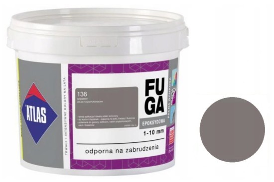 ATLAS FUGA EPOKSYDOWA 136 SREBRNY 5kg