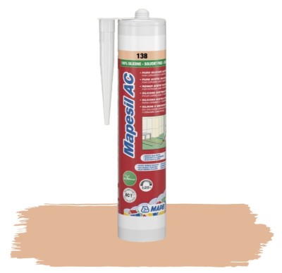 Mapei Silikon Sanitarny Mapesil AC 138 Migdałowy 310 ml