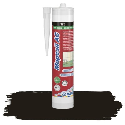 Mapei Silikon Sanitarny Mapesil AC 120 Czarny 310 ml