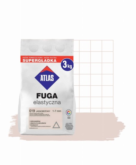 Atlas Fuga Elastyczna 1-7 mm 019 Jasnobeżowy 3 kg