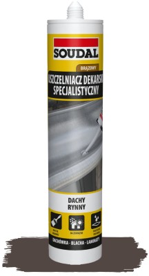 Soudal Specjalistyczny Uszczelniacz Dekarski Brązowy 280 ml