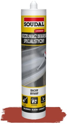 Soudal Specjalistyczny Uszczelniacz Dekarski Czerwony 280 ml