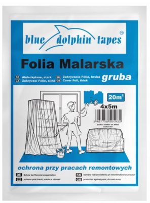 BLUE DOLPHIN FOLIA MALARSKA GRUBA 4x5m