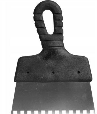 PLX szpachla z ZĘBAMI nierdzewna 150mm 10x10