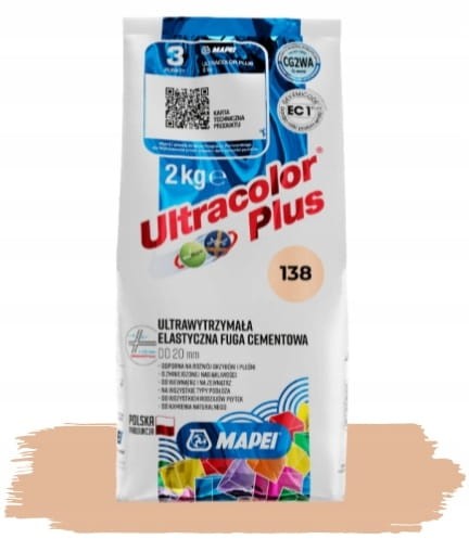 MAPEI FUGA Ultracolor Plus 138 MIGDAŁOWY 2kg