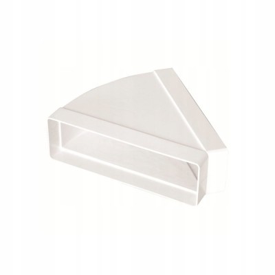 Vents 955 Kolano wentylacyjne poziome 45° łącznik do kanału 220 x 90 mm