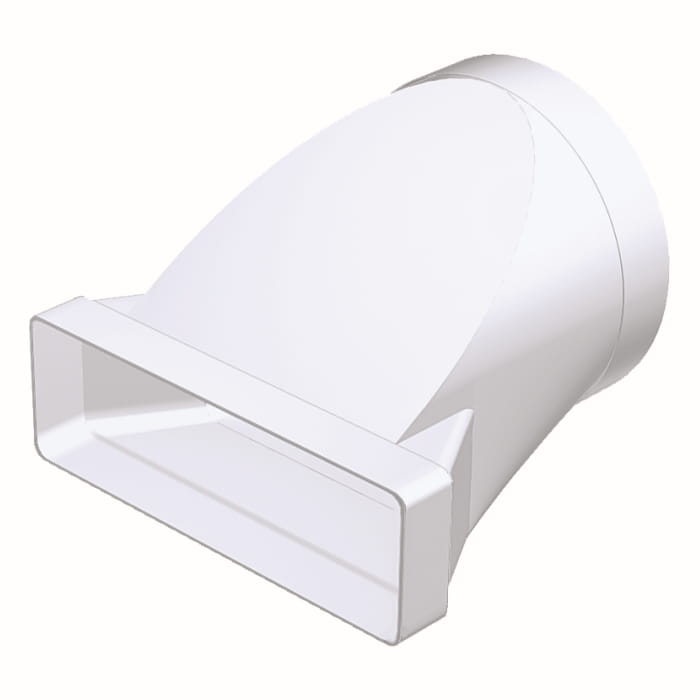 Vents 970 Łącznik przekrojów zmiennych w płaszczyźnie bocznej 220 x 90 mm na kanał fi 150 mm