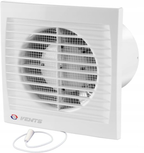 Vents 100 SV Wentylator osiowy łazienkowy z wyłącznikiem sznurkowym 95 m³/h