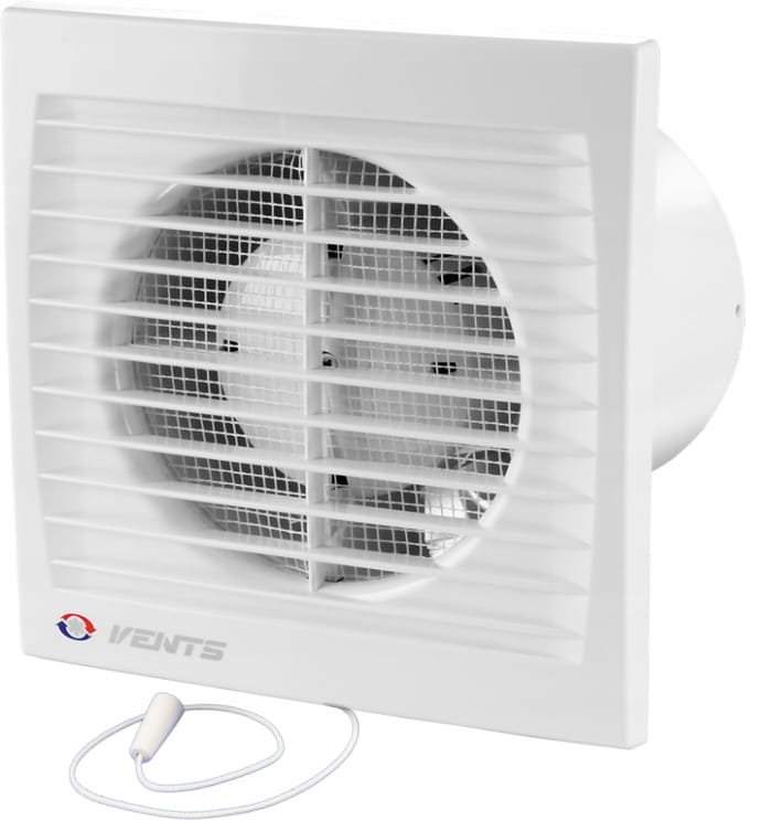Vents 100 SV Wentylator osiowy łazienkowy z wyłącznikiem sznurkowym 95 m³/h