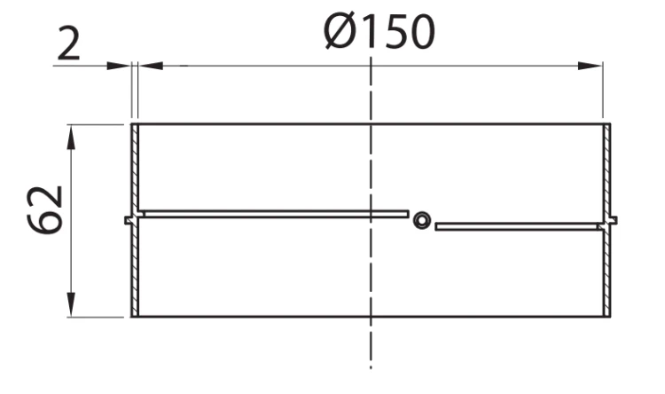 Vents 693 Łącznik kanałów okrągłych fi 150 mm