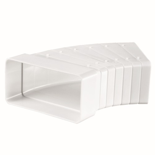 Vents 545 Kolano wentylacyjne poziome wielokątowe 204 x 60 mm