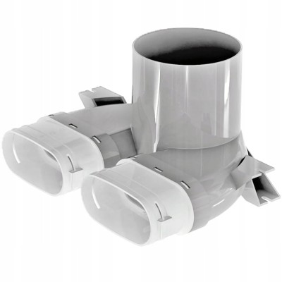 VENTS FLEXIVENT SKRZYNKA ROZPRĘŻNA SYSTEM OWALNY FLAT 2x52/125MM