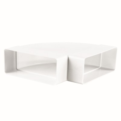 Vents 050 Kolano wentylacyjne poziome 90° łącznik do kanału 110 x 55 mm