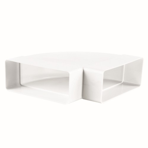 Vents 050 Kolano wentylacyjne poziome 90° łącznik do kanału 110 x 55 mm
