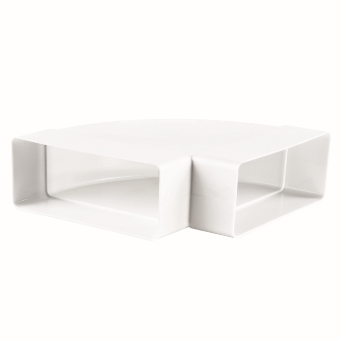 Vents 050 Kolano wentylacyjne poziome 90° łącznik do kanału 110 x 55 mm