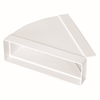 Vents 555 Kolano wentylacyjne poziome 45° łącznik do kanału 204 x 60 mm