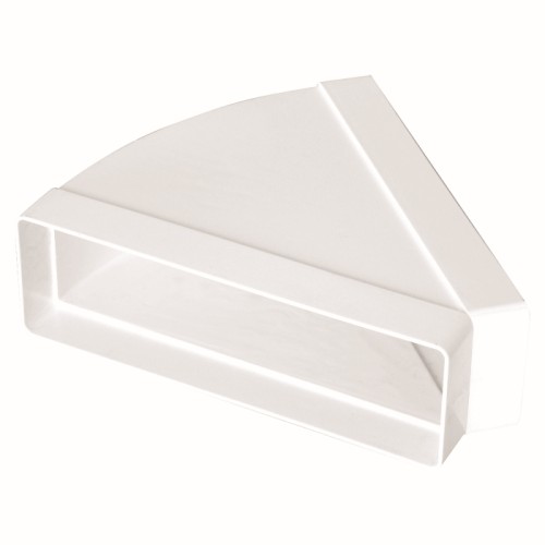Vents 555 Kolano wentylacyjne poziome 45° łącznik do kanału 204 x 60 mm