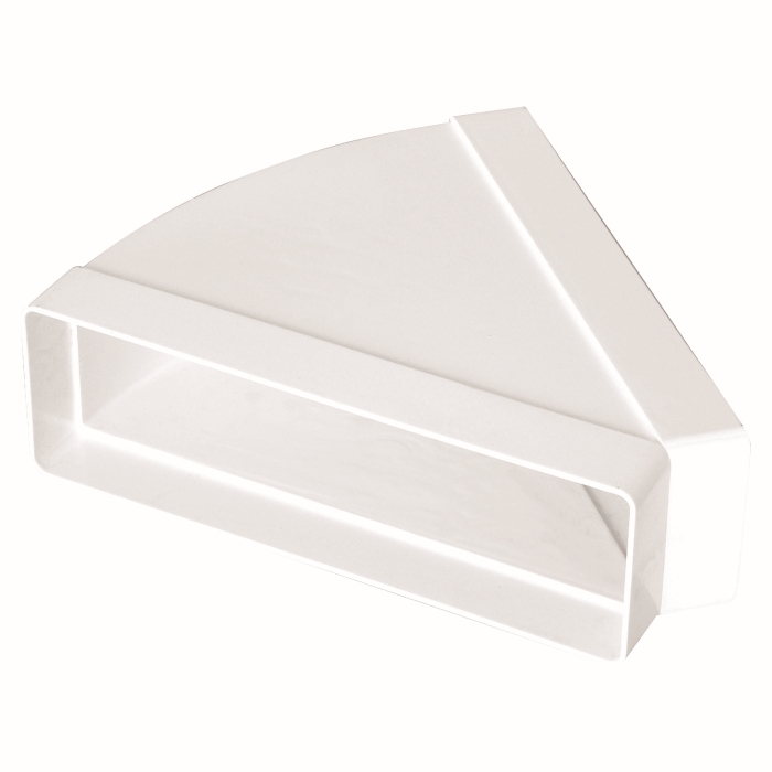 Vents 555 Kolano wentylacyjne poziome 45° łącznik do kanału 204 x 60 mm