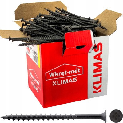 WKRĘT-MET Wkręty do płyt karton-gips drewno 4,2x70 FOSFATOWANE KSGD 250szt