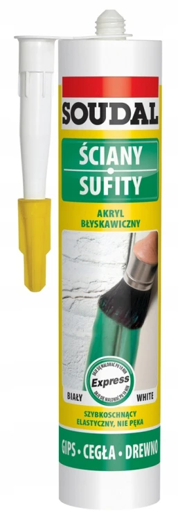 Soudal Akryl Błyskawiczny Express Biały 280 ml