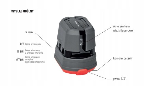 PRO TYXER One G Zielony Laser Krzyżowy Samopoziomujący 360°