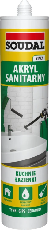Soudal Akryl Sanitarny Biały 280 ml