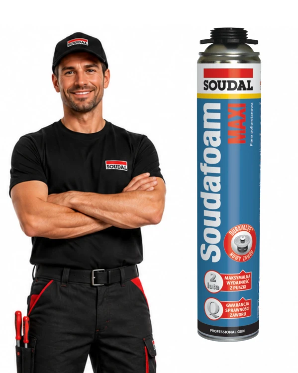 SOUDAL Piana pianka poliuretanowa MAXI pistoletowa 870ml 1.png