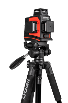 PRO Laser Płaszczyznowy LK-360.3DG Zielona Wiązka Zestaw + Statyw TR-650F