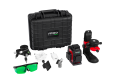 PRO Laser Płaszczyznowy LK-360.3DG Zielona Wiązka Zestaw + Statyw TR-650F