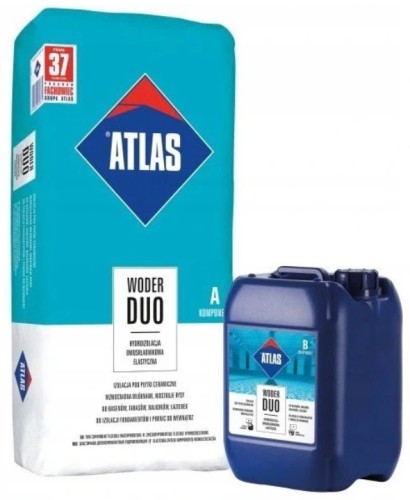 Atlas Woder Duo Hydroizolacja wydajna i odporna na parcie wody (A+B) 32 kg