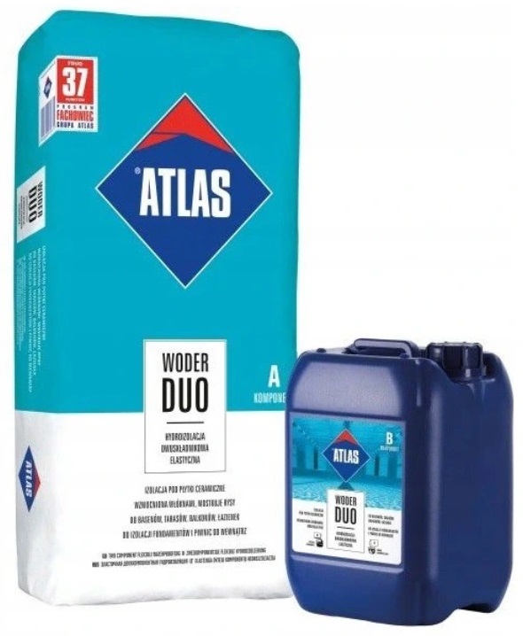 Atlas Woder Duo Hydroizolacja wydajna i odporna na parcie wody (A+B) 32 kg