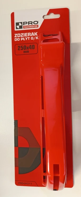 PRO Zdzierak Tarnik Skrobak Strug Ręczny do płyt G/K Karton Gips 250 mm