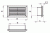 Vents WP 571 WH Kratka do zakończenia kanału wentylacyjnego 120 x 60 mm